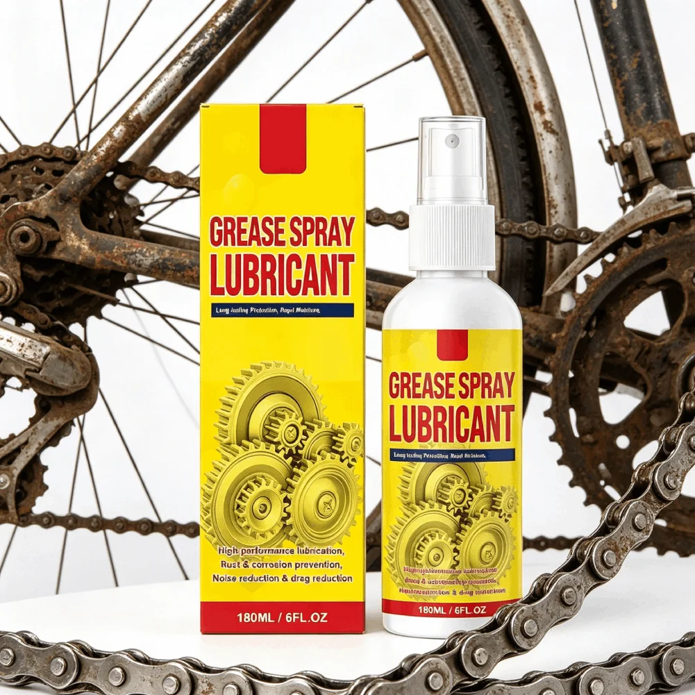 180ml Automotive Rust Removal and Lubrication Spray Rust and Corrosion Reduces Squeaky Noise Motorcycle Chain Lubricant Spray
