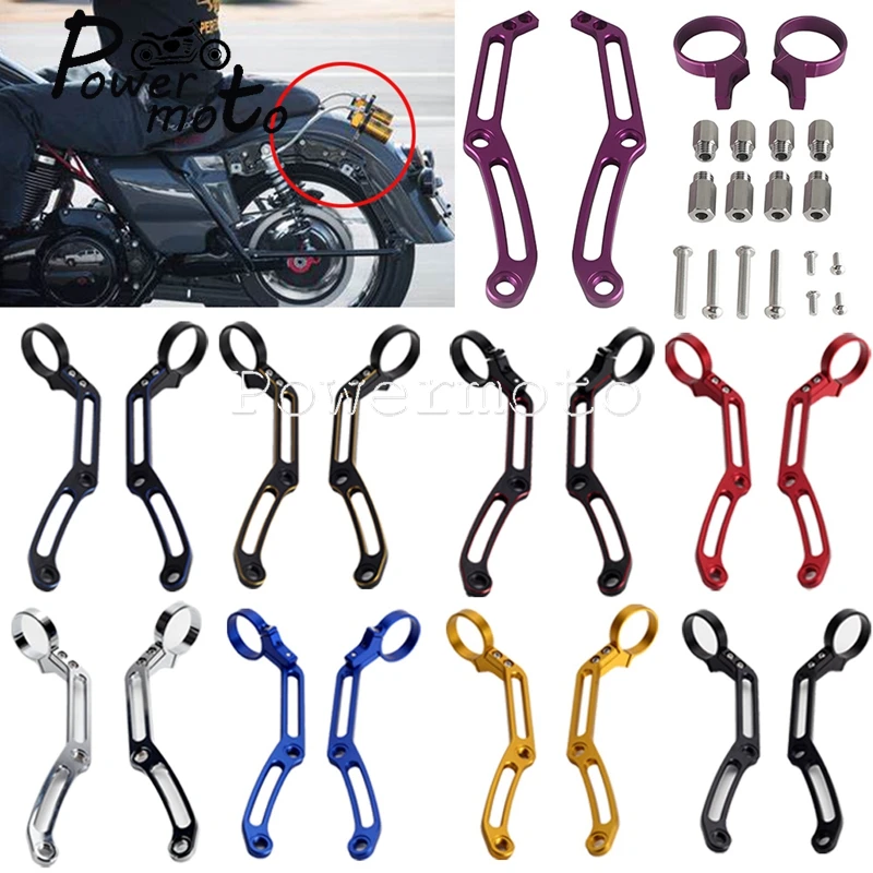 For Harley Touring FLHTK FLHTCU Electra Glide Motorcycle Tour Pack Bagger Remote Reservoir Mounts Brackets Clamp Hardware Kit