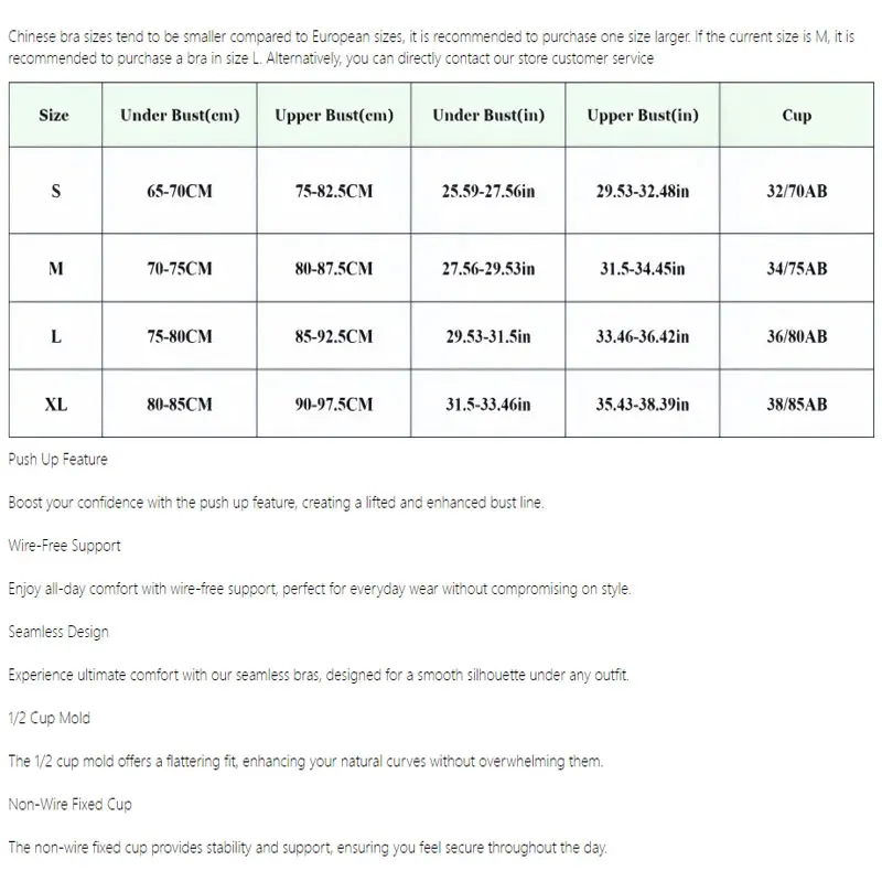 Seamless Underwear for Women Plus Size Bra Sexy Deep V Push Up Brassiere Sexy Lingerie Female S-XL Underwear Intimates