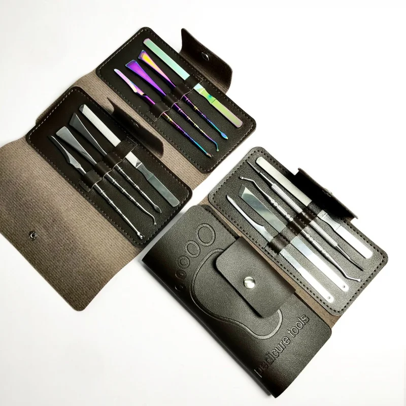 مجموعة باديكير عالية الجودة - مزيل مسامير القدم والجلد الميت للكعب، العناية بالقدم الناعمة، سبا منزلي أساسي #4