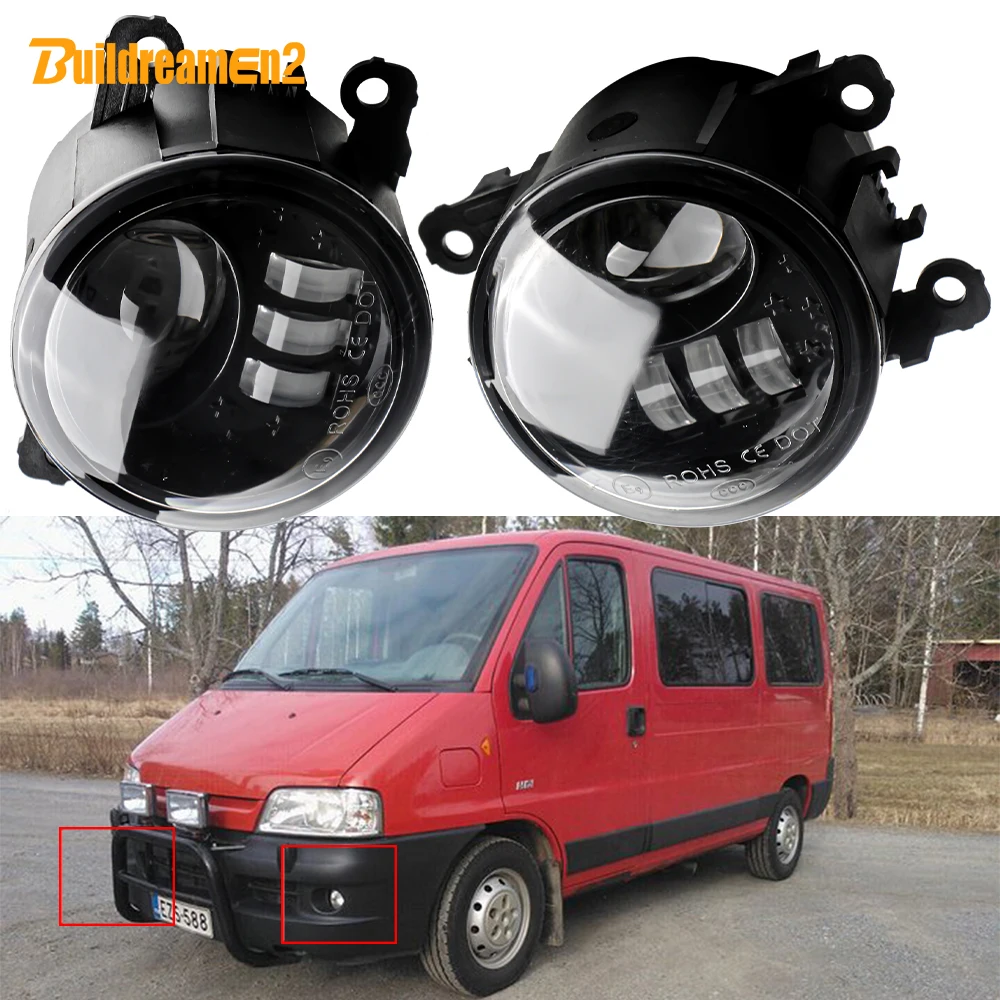 2 X 30W Upgrade Car Front Bumper LED Lens Fog Light Assembly 12V For Peugeot Boxer 290 295 2015 2016 2017 2018 2019