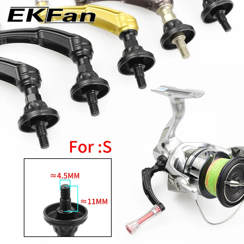 EKFan 52mm Screw in Spinning fishing reel Power handle for SHI/DAI 1000-2000 series threaded interface Acrylic single knob