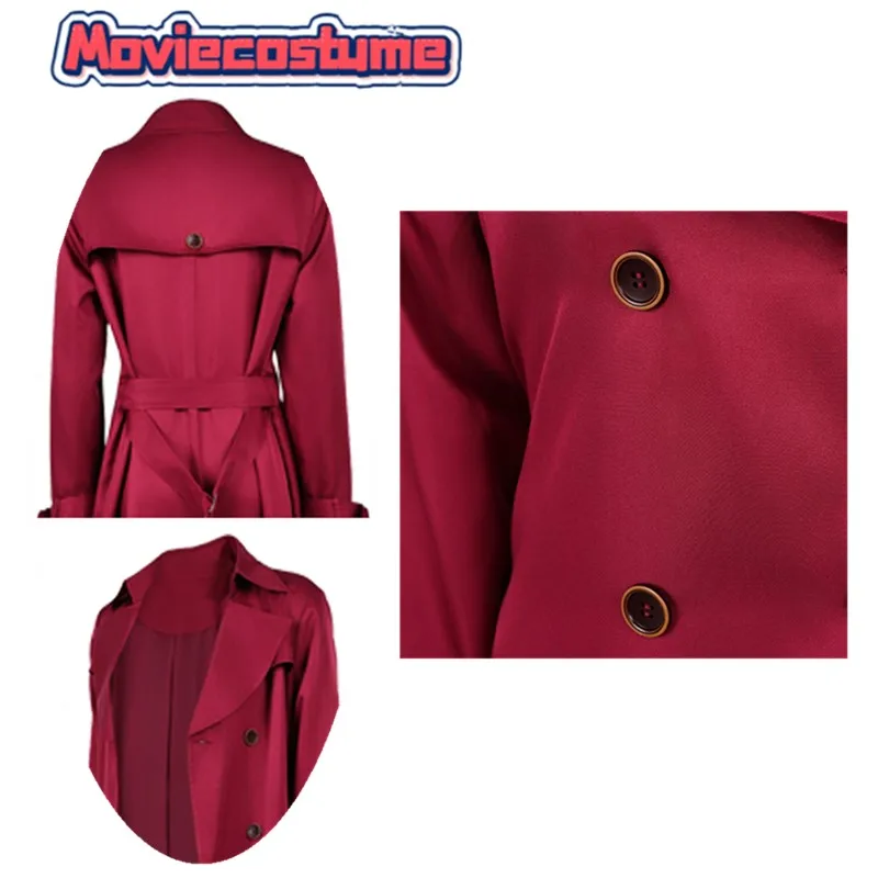 Disfraz de Alyssa Cosplay Ashcroft, Disfraz de Juego de Fantasía, Abrigo Largo para Mujer Adulta, Chaqueta para Halloween, Carnaval, Fiesta
