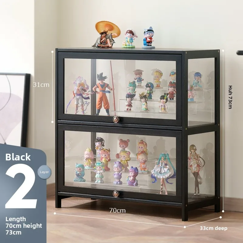 Figure display cabinet Lego building block transparent storage box household imitation acrylic toy dust model display shelf - view 4
