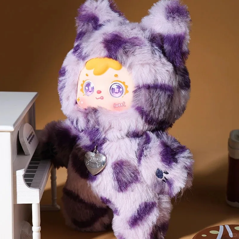 Samuel Cat'S Cool Moment Series Plüsch-Blindbox, niedliches Vinyl-Gesicht, Puppe, Rucksack-Anhänger, Cartoon-Ornament, trendiges Deko-Überraschungsgeschenk