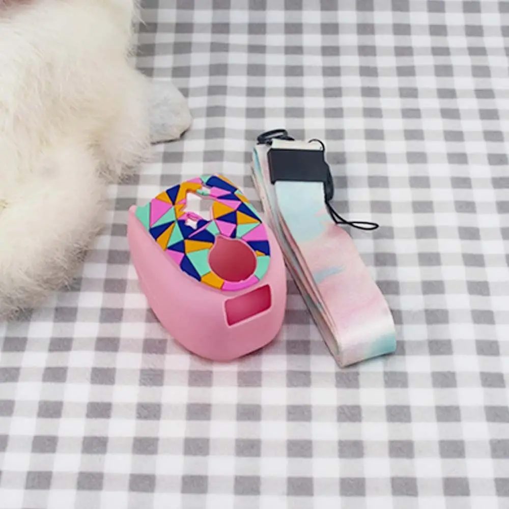 Silicone Protective Case with Lanyard Shockproof Cover Shell Anti-Scratch Skin Sleeve for Peekimo Interactive Pet Game Console