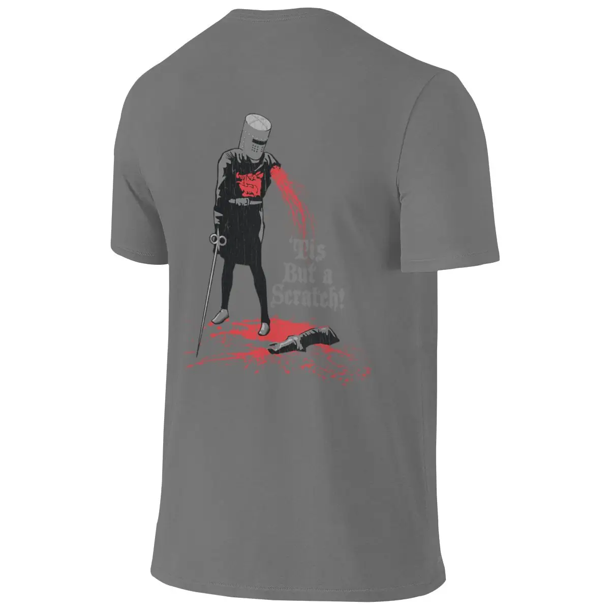 Tis But A Scratch! Loose Reversible T-shirt Niche Casual Wrinkle-Free Tee