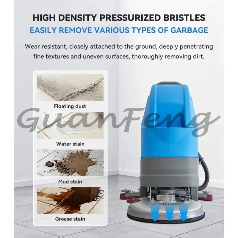 New floor scrubbing machine for airport cleaning