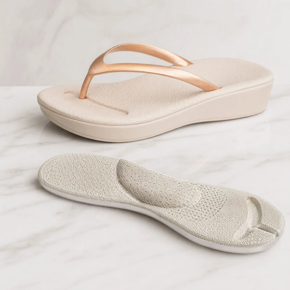 2 Pairs Foot Arch Flip Flop Insoles Non-Slip Light Weight Tabi Insoles Feet Cushion Full Palm Sandals Lining Feet Care
