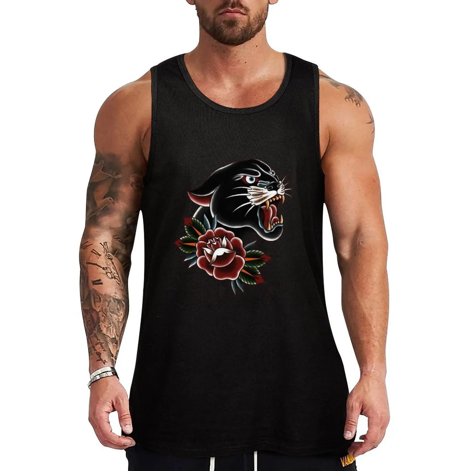 Sailor Jerry Panther Tank Top Rugged Workwear Tank Top Durable Sleeveless Wear