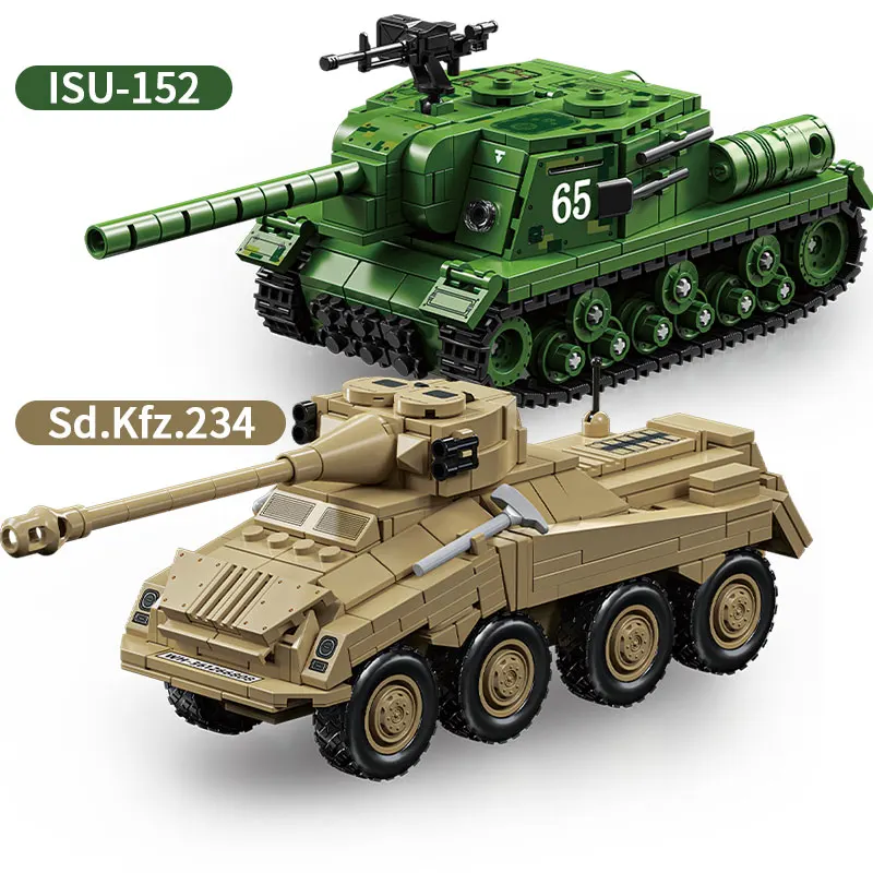 

Tank building block puzzle armored vehicle, assembled toy model, children's DIY handmade ornaments, Christmas and birthday gifts
