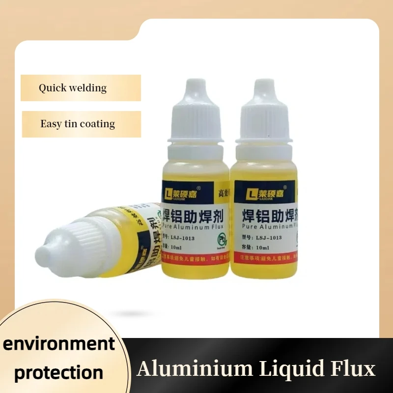 1PC 10ml Multifunctional Pure Aluminum Wash Free Liquid Soldering Flux Metal Solder Odorless Liquid Soldering Oil Tools