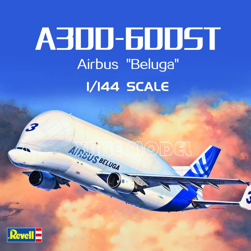 

Комплект модели самолета Revell с пластиковой сборкой 03817, Airbus A300-600ST «Белуга», 1/144