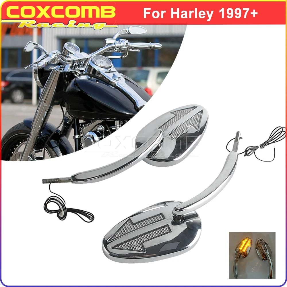

Rearview Mirrors Motorcycle Handlebar Mirror For Harley Dyna FXDF FLSTF FLSTC FXDB Touring Road King Road Glide FLHT FLHR FLTRX