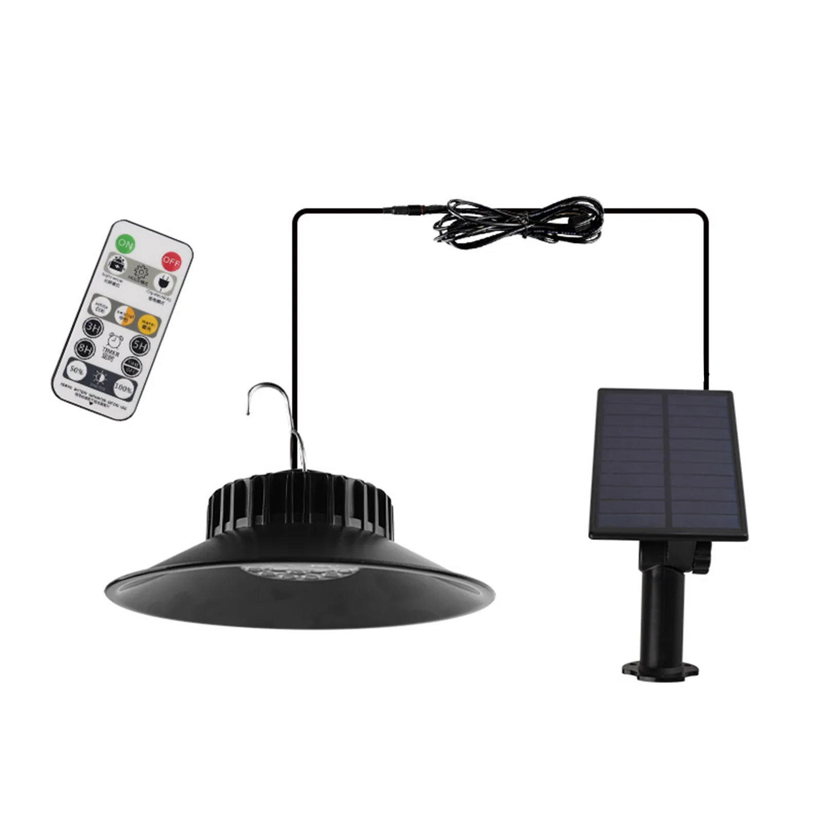 Solar Lights Pendant Lights Outdoor Garden Lights Waterproof Split Camping Intelligent LED Lights Household Remote Control