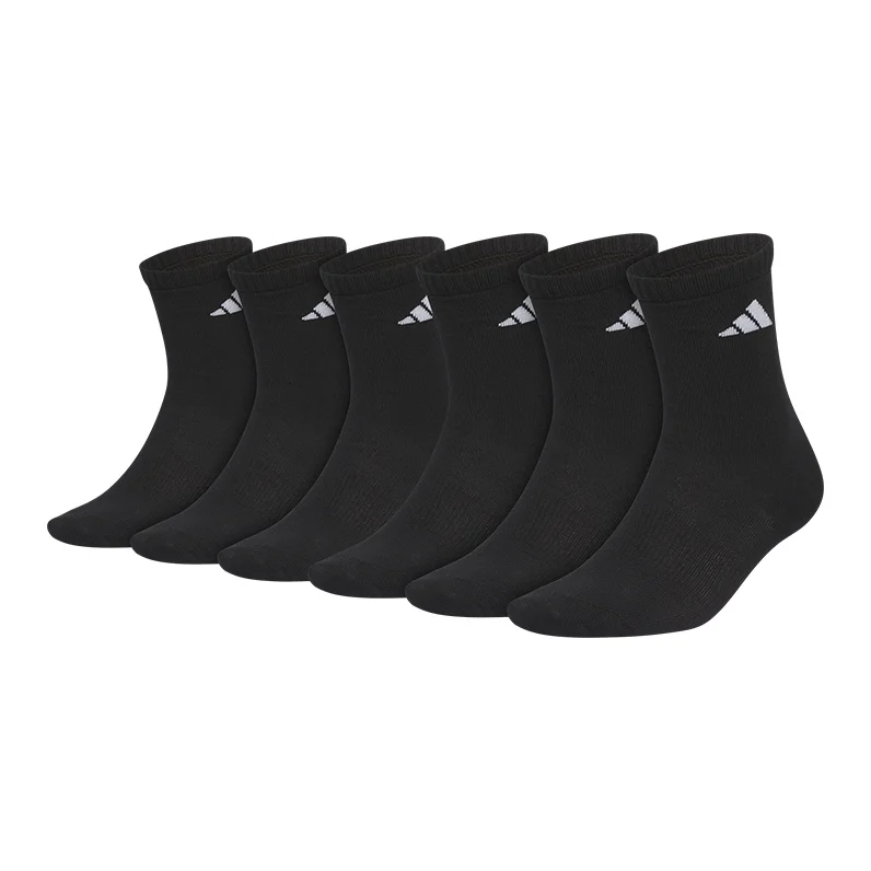 Adidas Crew Socks Unisex 6 Pack Black HY30531