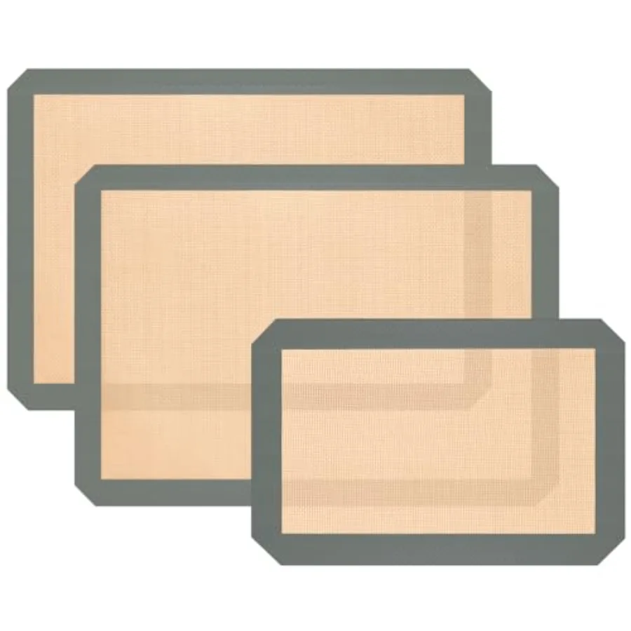 

Силиконовый коврик для выпечки Листы для выпечки Антипригарные силиконовые коврики для выпечки 3 шт. для выпечки печенья, хлеба и кондитерских изделий