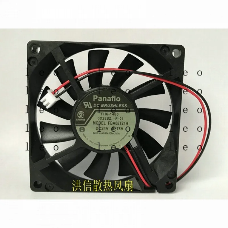 AA  for  Panaflo 8015 FBA08T24H DC24V 0.17A 80 * 15MM 80mm inverter fan 2pin