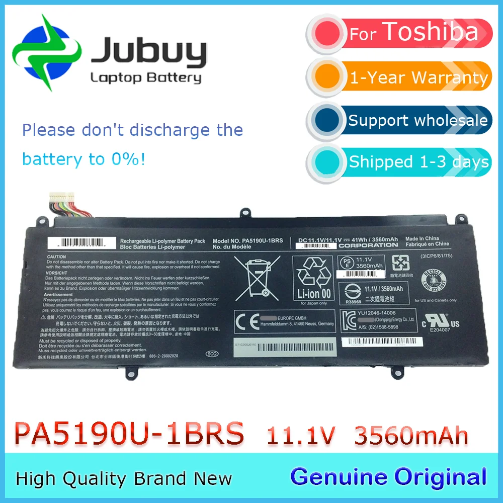 PA5190U-1BRS 11.1V 41Wh Original Laptop Battery for Toshiba Satellite Click 2 Pro P30W-B P35W-B