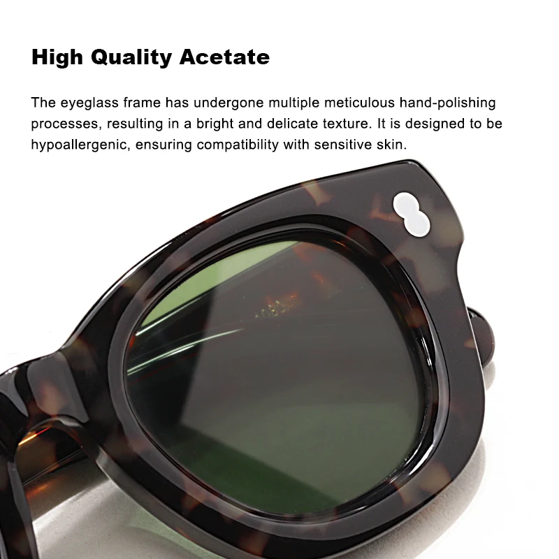 2024 New Fashion High Quality Acetate Sunglasses For Women And Men UV400 Outdoor Designer Handmade Trend SUN GLASSES