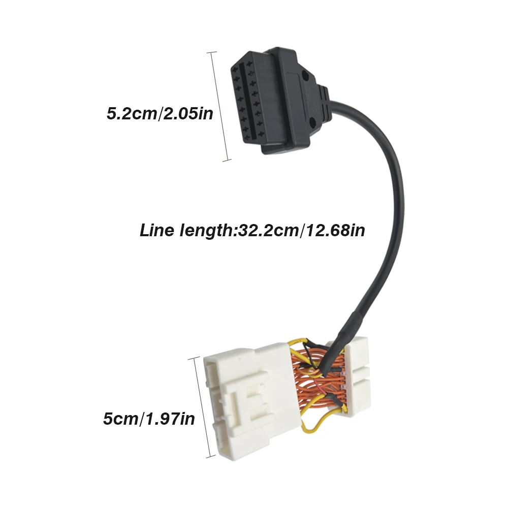 Male Female to 16Pin Cable For Tesla Model 3 Y 20Pin/26Pin OBD2 Diagnostic Car Tools OBD2 Connector For Tesla Model Y Adapter