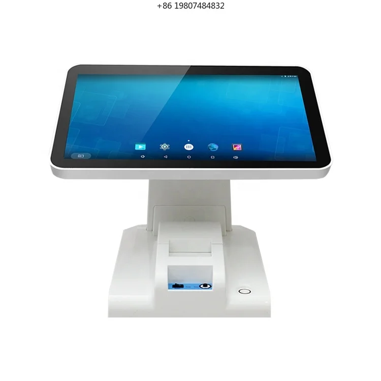 15.6 Inch Android Dual Touch POS for Aliexpress, 58mm Printer 2GB Video Memory EMMC Hard Drive Countertop Cash Register
