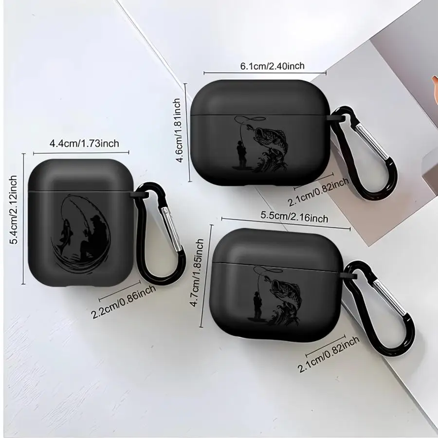 Cartoon Line Fishing Man Case For Airpods Pro3 Pro2 4 2 Pro 1 3 Earphone Cases Cover view 3