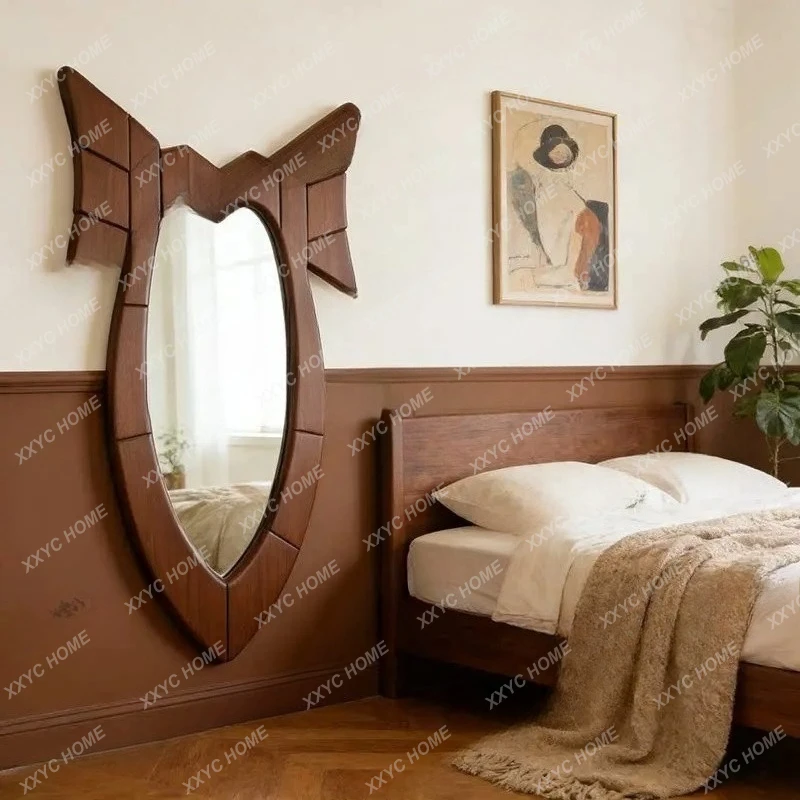 

Lcreative bow shape wall hanging full-length mirror bedroom medieval special-shaped full-length mirror household