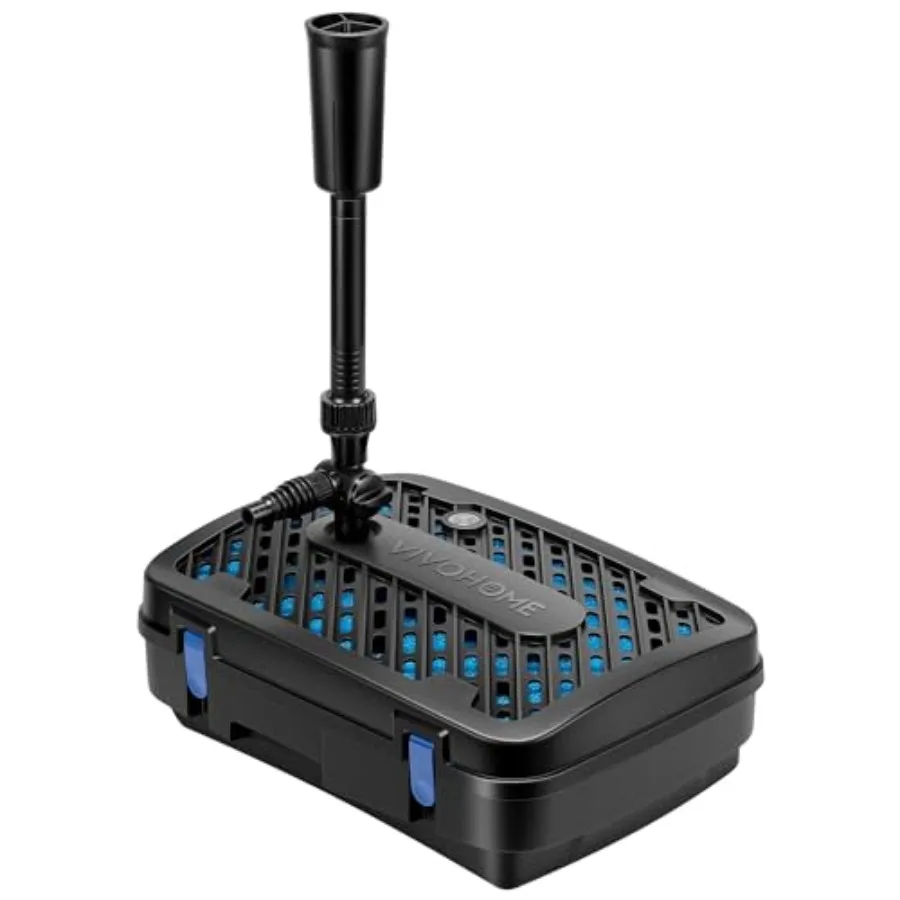 

Комплекты универсальных систем фильтрации и фонтанирования для прудов, 540 GPH, погружной водяной насос для прудов объемом до 1060 галлонов, синий пластик, высокая эффективность