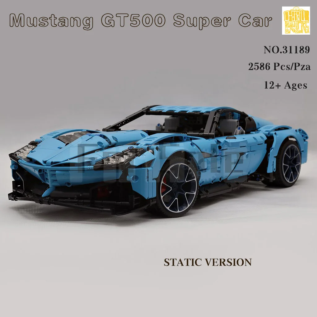 Moc-31189 G Super Car Model With PDF Drawings Building Blocks Bricks Kids DIY Toys Birthday Christmas Gifts