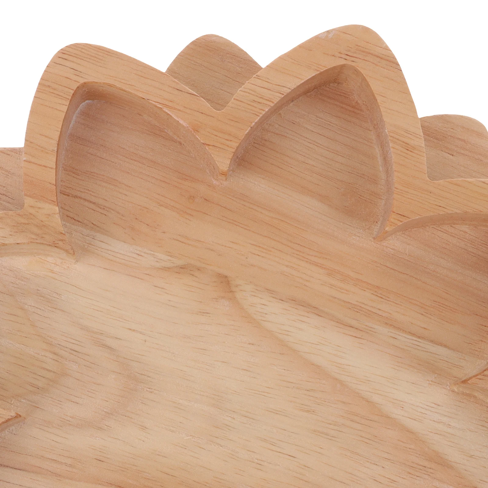 

Wooden Lotus Tray Shaped Crystal Jewelry Plate Stone Display Trinket Holder Home Decor Practical Use Bracelets Rings Beads Coins