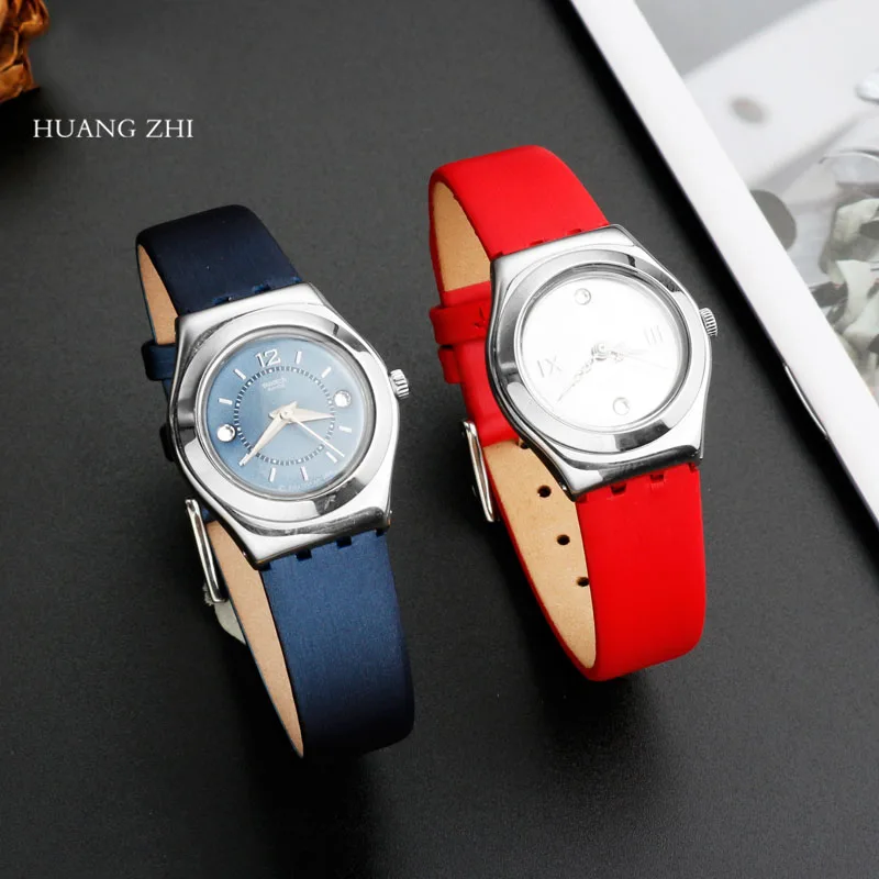 NEW Style Silk​ Genuine Leather Watch band For Swatch Series LP131 LW143 YSS317G LK292G YSS306 Women's Fashion Strap  Bracelet