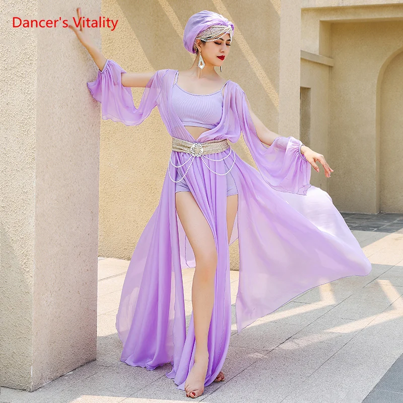 Belly Dance Professional Robe Clothes for Women Folk Fairy Elegant Court Dance Muwashahat Performance Suit Muwashahat Outfit