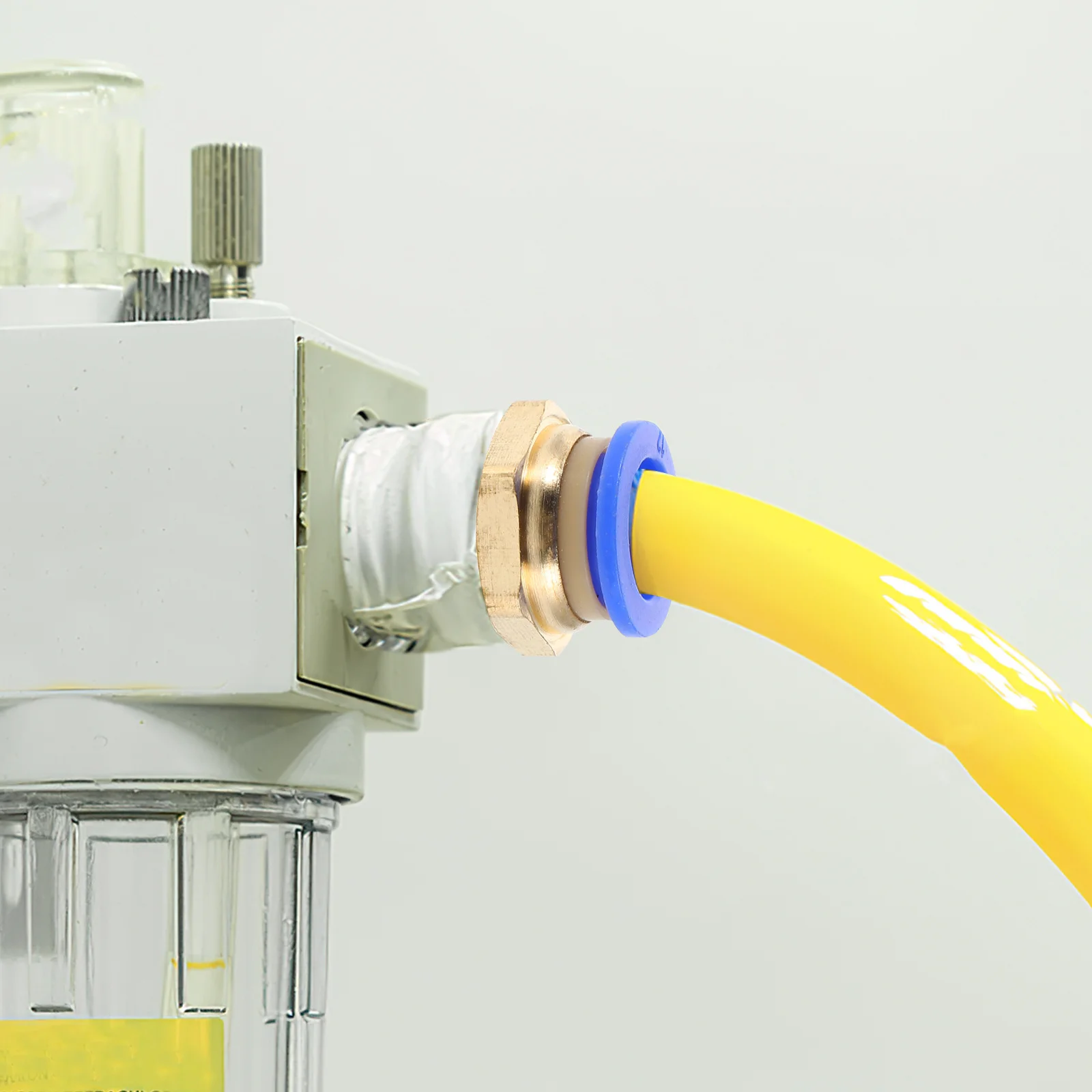 6 قطعة موصلات هوائية سريعة النحاس مستقيم دفع لتوصيل تركيبات لخرطوم الهواء أنبوب متري خيط خشن دائم هوائي #3