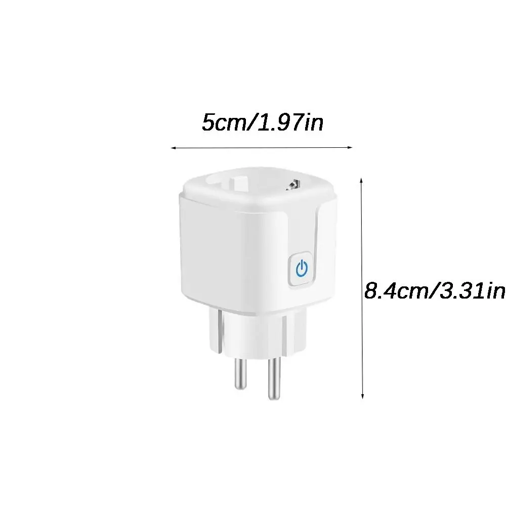New EU Smart Plug Power Monitor 16A WiFi Plug Remote Voice Control Timer Function Smart Socket Smart Home
