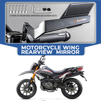Folding Motorcycle Wind Wing Aluminum Alloy Side Rearview Mirror For Keeway Hurricane 50 Vieste K-Light RKV RKF 125 RKS 150
