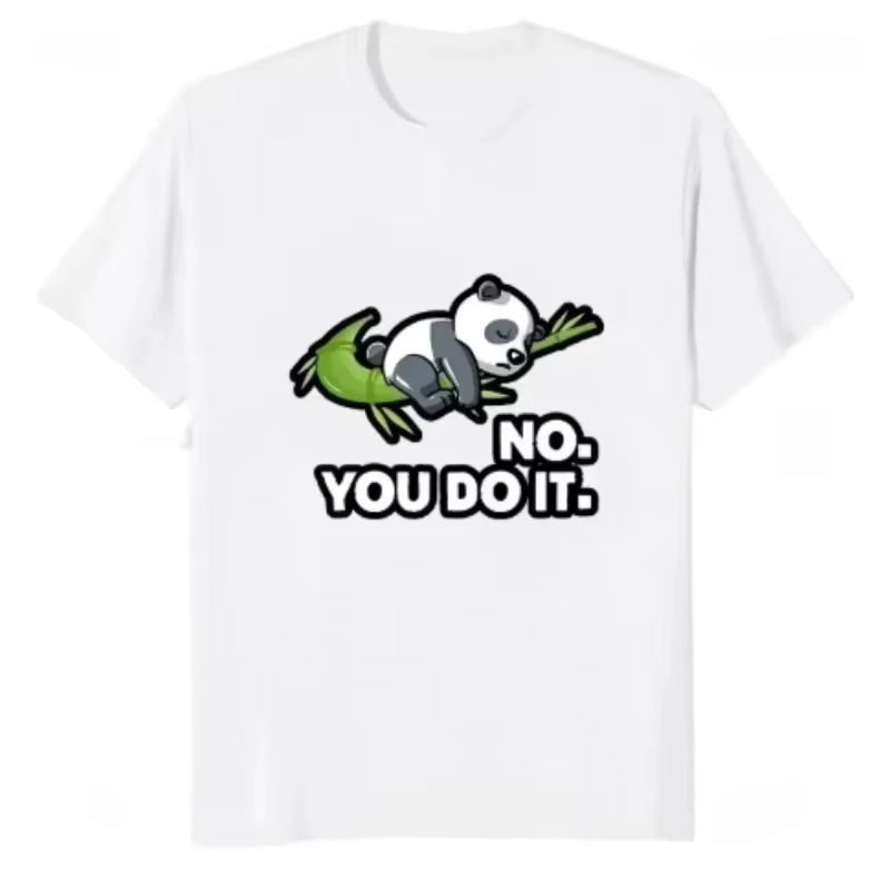 Interesting Leisure T-shirts Printed T-shirts Lovely Panda Suitable for Street Fashion Tide Hip-hop