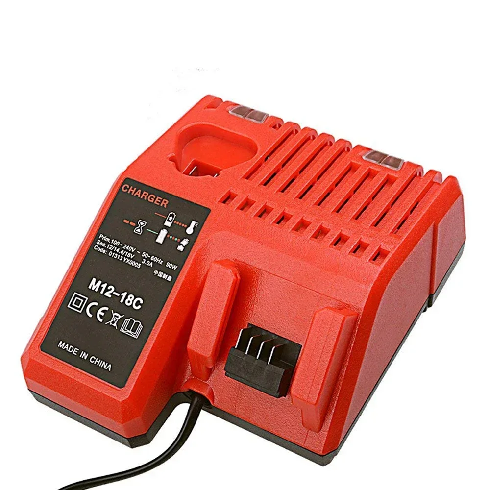 M12 & M18 Rapid Replacement Charger M12-18 12 V 14.4V 18V Lithium Ion Charger For Milwaukee Battery M12-18C / N12