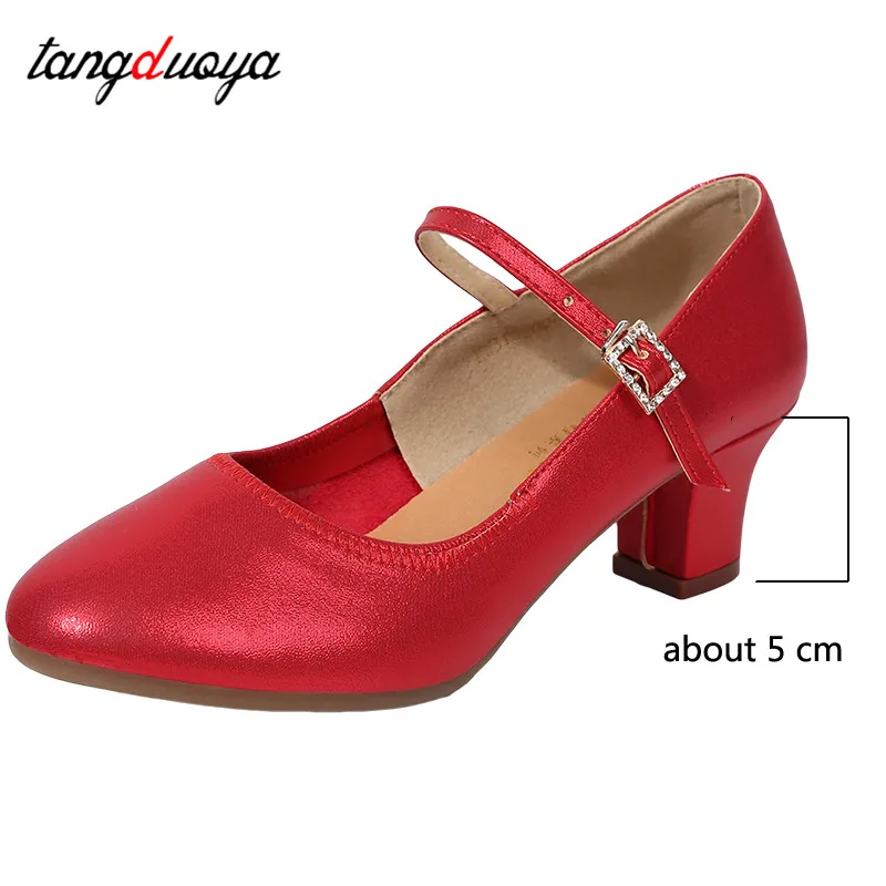 Hot Selling Women\'s Tango Ballroom Latin Dance Dancing Shoes Heeled Salsa Professional Dancing Shoes For Girls Ladies 5cm