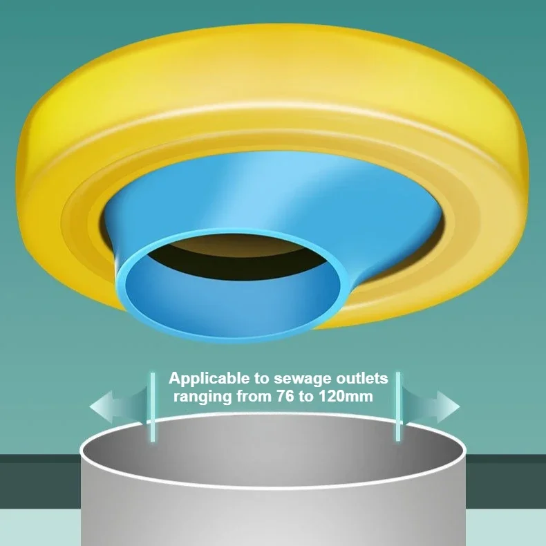 Anello di tenuta universale Sedile WC ispessito Deodorante Tubo di scarico Facile installazione Flangia di tenuta Anello WC Anello Closestool Uso