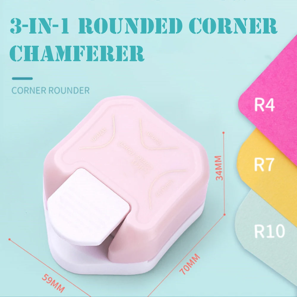 

Three-in-one Corner Rounders Labor-Saving DIY Corner Cutting Tool Corner Embosser for DIY Scrapbooking Crafts Card Paper Cutter
