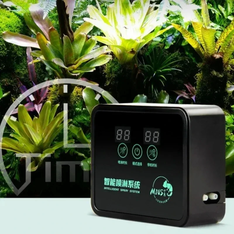 Intelligent Reptile Spray System Mist Rainforest Tank Spray System Kit Sprinkler Control Terrariums Humidifier Electronic Timer