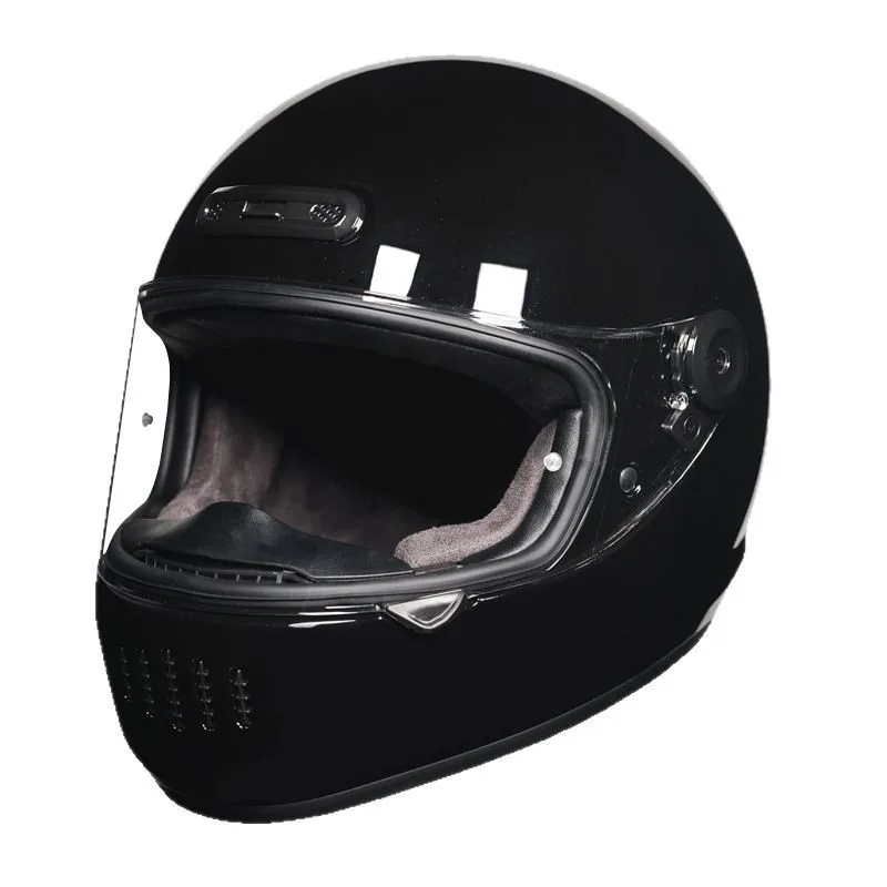 

Orz Motorcycle Retro Full Helmet Winter Personality Cool Women's National Tide Cruise Retro Car Helmet Universal in All Seasons