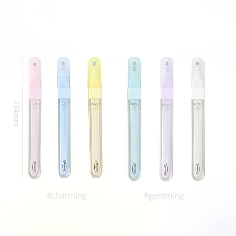 Plastic Solid Color Marker Pen 3MM Cream Color Highlighter Water-based Acrylic Painting Pen Drawing