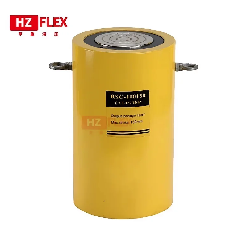 RSC-100150 Large tonnage electro-hydraulic jack double circuit cylinder 100 tons stroke 150mm