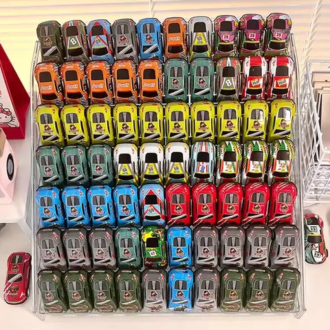 Förvaringslåda för modellbil i legering 1:64 Hot Wheels multi-meka hyllstege transparent flerskiktsdisplay 8 best sales förvaring av hot wheels - №2