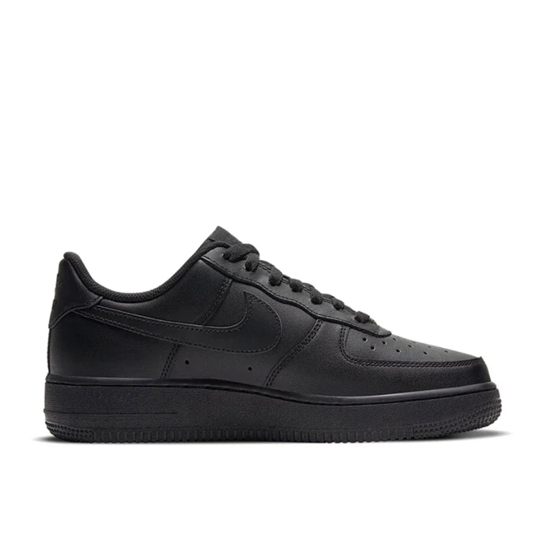 Nike Air Force 1 07 Chaussures De Skate Basses Pour Hommes Femmes Irritation Ics Tout Noir Casual Sneakers Af 1 Sports Baskets C