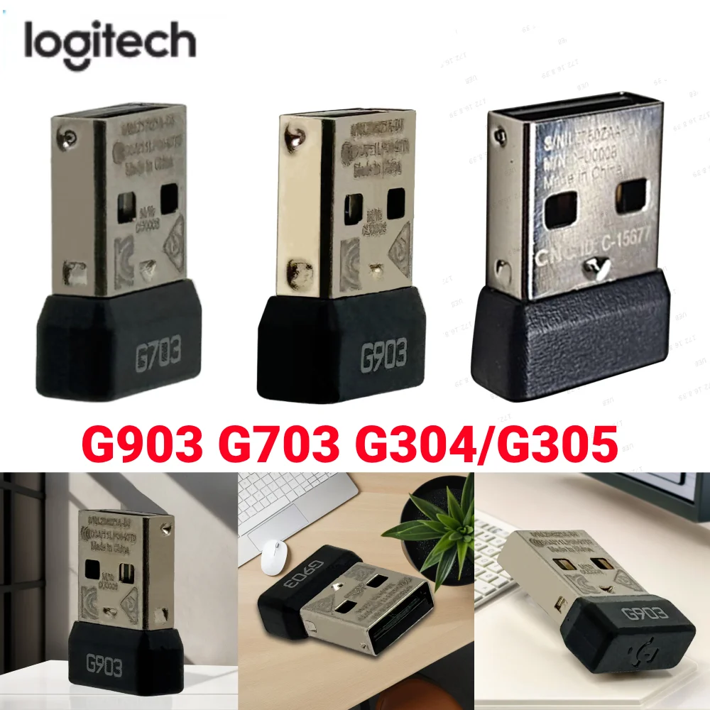 

Logitech G903 G703 G304/G305 Accessory USB Receiver Mouse Receiver Adapter Replacement Game Wireless Mouse USB Dongle New