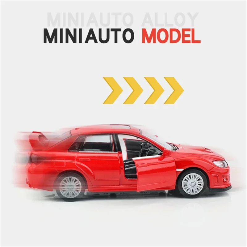 MaKeda1:36 Subaru WRX STI Car Styling Licensed Diecast Car Model Toy Alloy Metal High Simulation for Collection Gifts F44