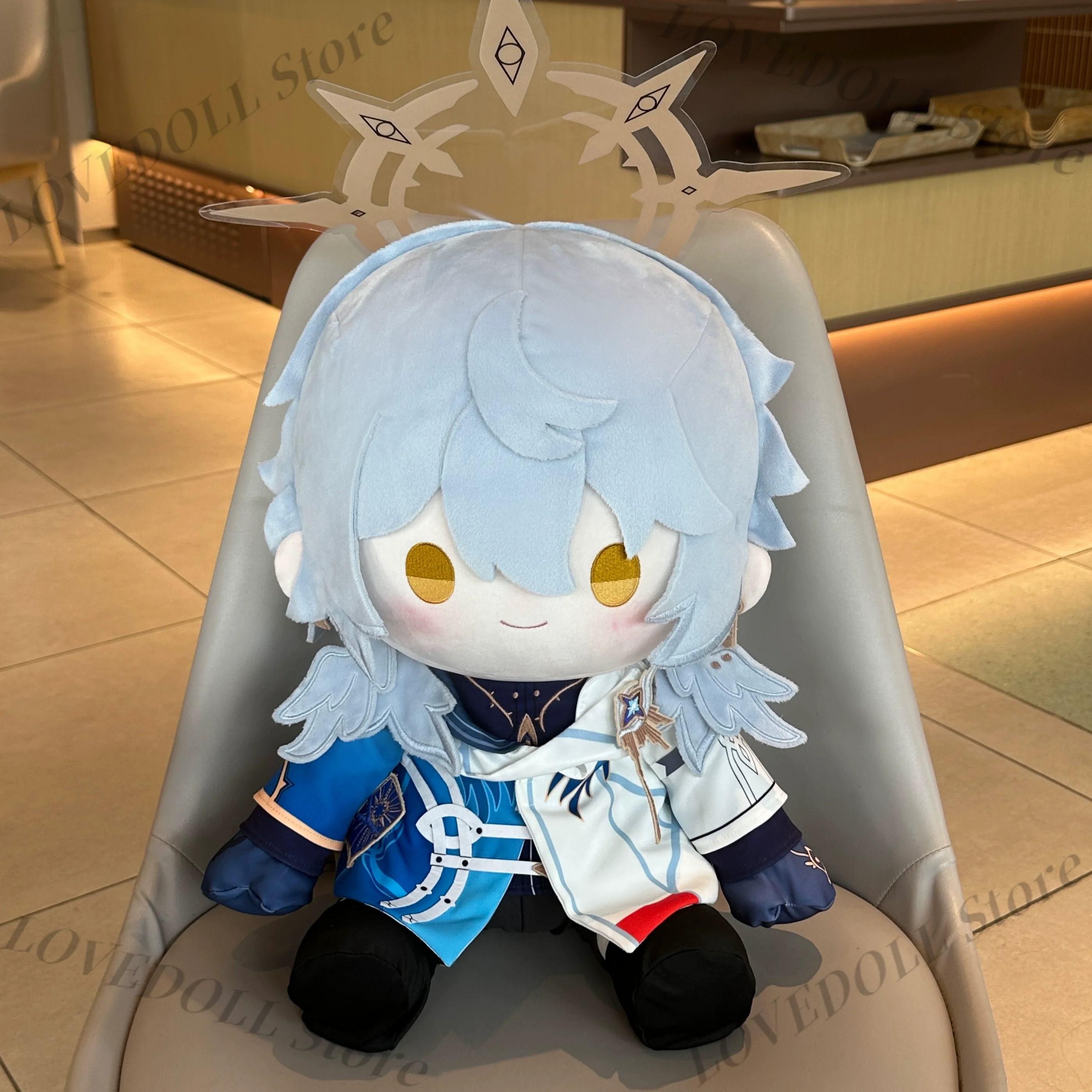 

Game Honkai: Star Rail Sunday Plush Doll Body Wiht Costume Sitting Posture Toy Cute Stuffed Figure Mascot Anime Cosplay Fan Gift
